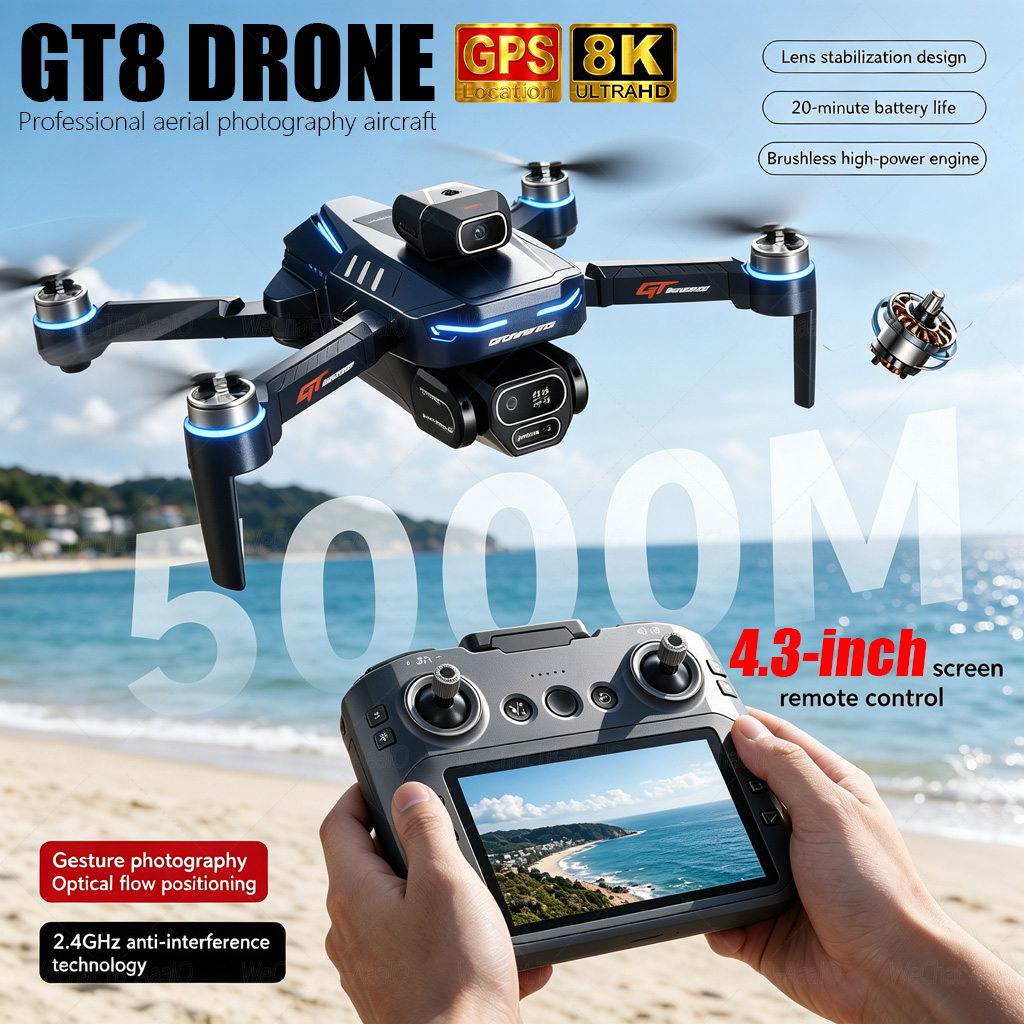 Drone Photogrammetry - NEW GT8 HD RC 드론 4K