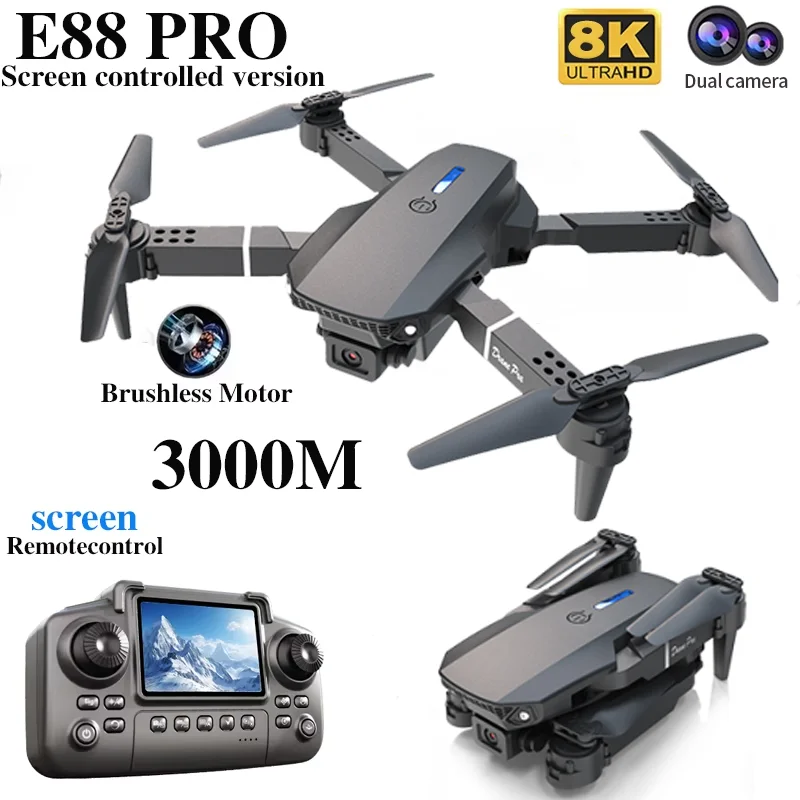 전문 E88 프로 드론 스크린 8K HD 카메라 WiF - Drone Photogrammetry 리뷰 및 가격