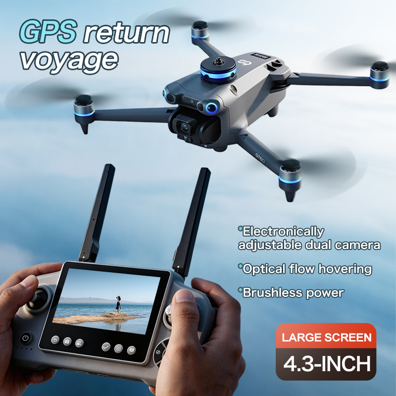 GT60 4.3인치 스크린 컨트롤 GPS 드론, 4K  - Drone Photogrammetry 리뷰 및 가격