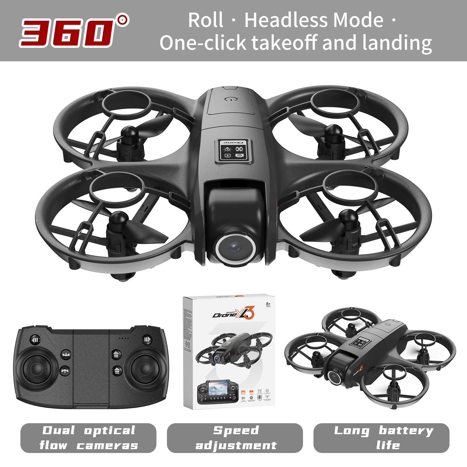 새로운 YL3 RC 드론 8K 1080P 광각 듀얼 H - Drone Mapping 리뷰 및 가격