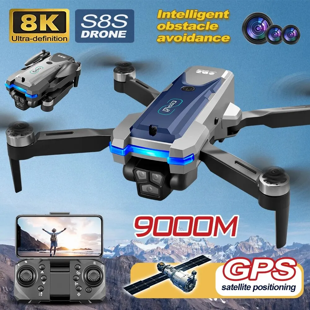 S8S GPS 드론 5G 와이파이 8K HD 듀얼 ES - Drone Mapping 리뷰 및 가격