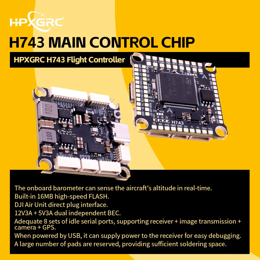 HPXGRC H743 비행 컨트롤러 듀얼 ICM4268 - Betaflight Fc F7 리뷰 및 가격
